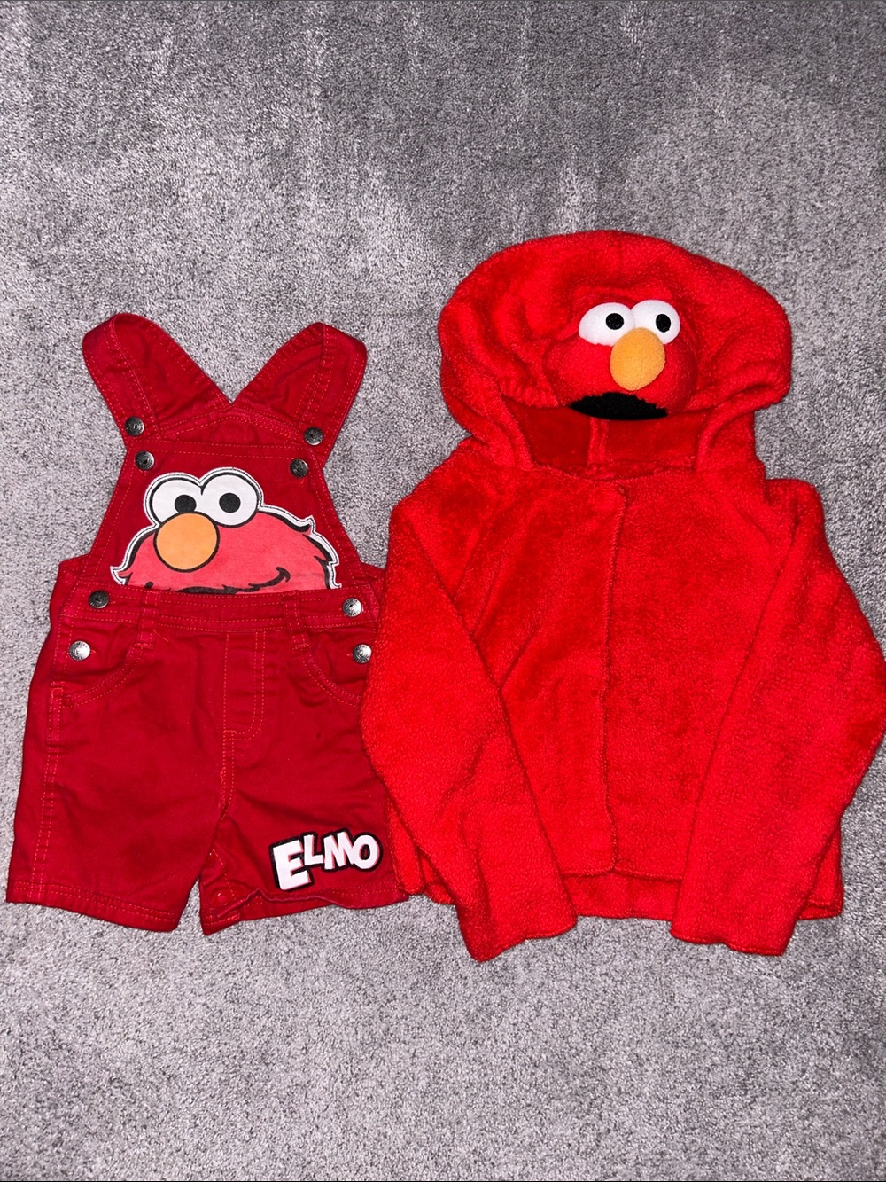 Sesame Street Elmo Boys’ Overalls & Sweater